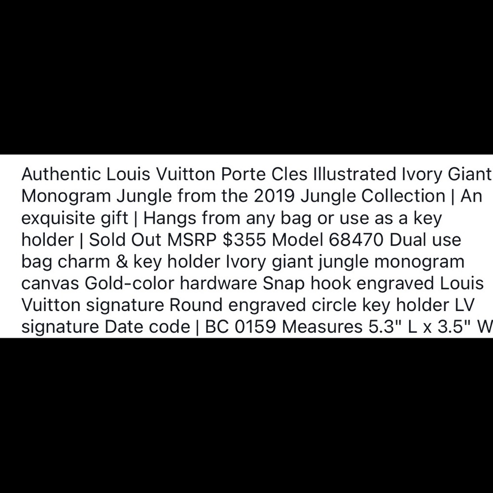 LV key/bag tag - Picture 7 of 7